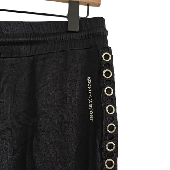 Kooples x Sport Grommet Black Pants 8 or L - Picture 6 of 11